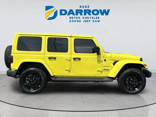 Used 2023 Yellow Jeep Sahara 4xe image 6