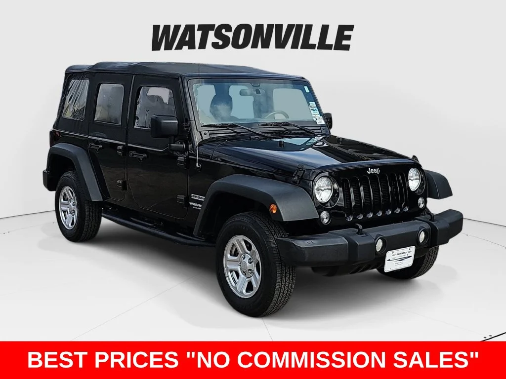 Used 2016 Black Jeep Unlimited Sport image 1
