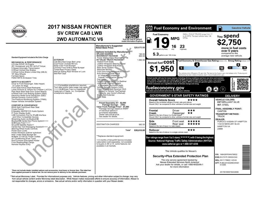 Used 2017 Silver Nissan SV image 6