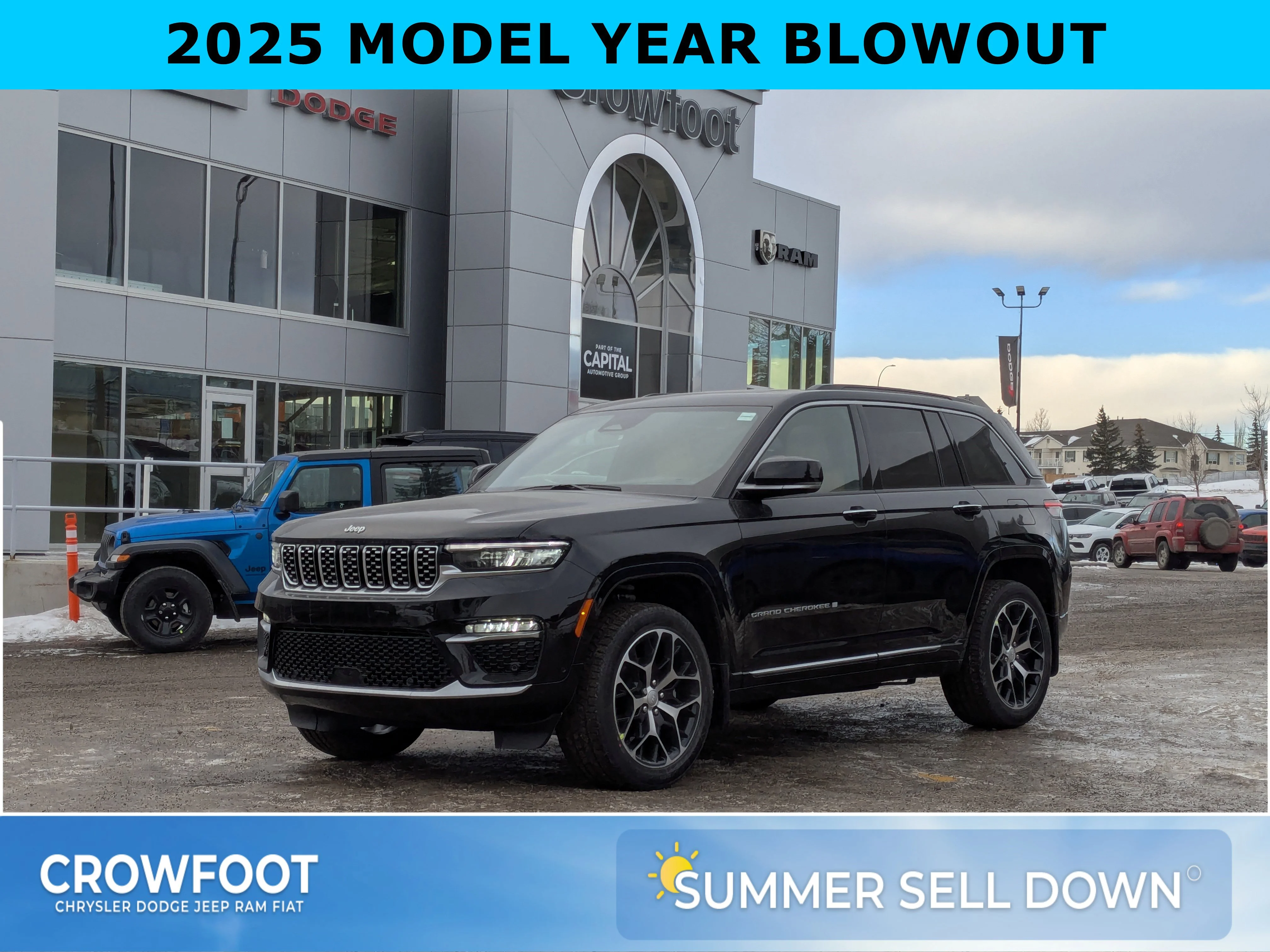 New 2025 Black Jeep Summit Reserve - - Panoramic Sunroof - Palermo Leather - McIntosh Audio - Night Vision & More! image 1