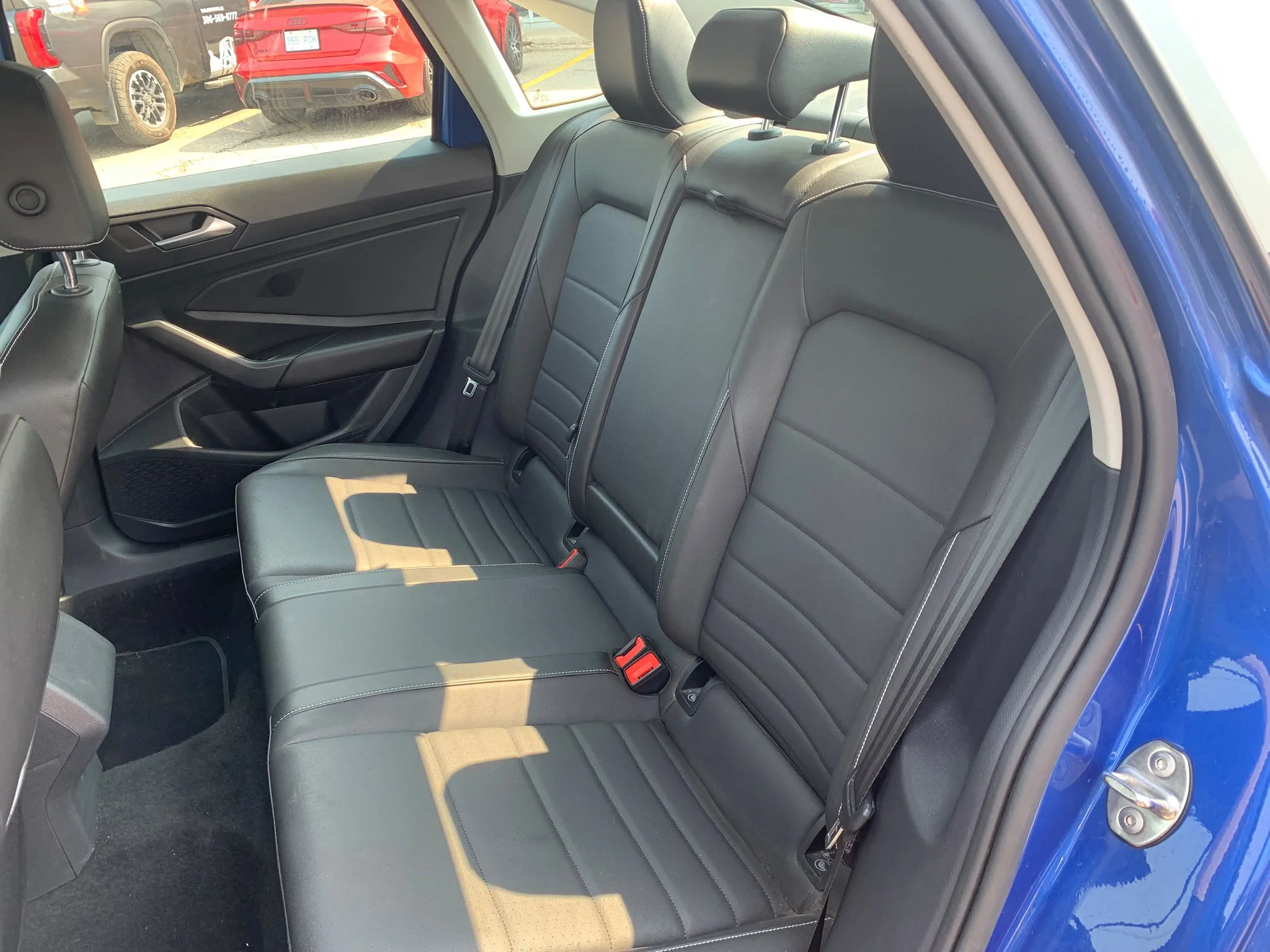 Certified Used 2023 Rising Blue Metallic Volkswagen Comfortline*Htd Leather | Htd Wheel | Adaptive Cruise | Remote Start | Lane Keep Assist | CarPlay image 9