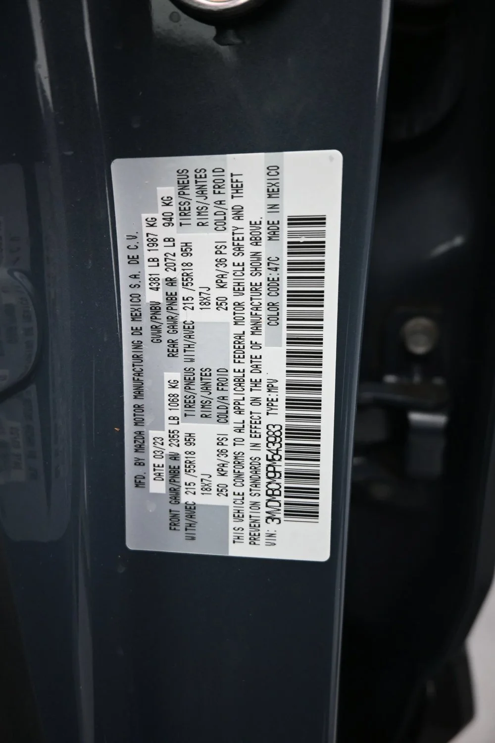 Used 2023 Gray Mazda 2.5 S Carbon Edition image 24
