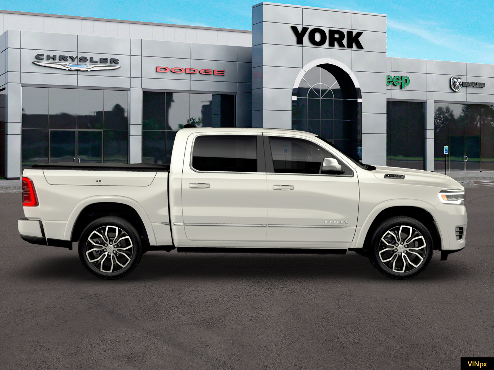 New 2026 Ivory White Tri-Coat Pearl-Coat Exterior Paint RAM Tungsten image 21