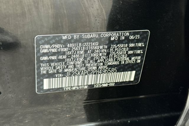 Used 2023 Black Subaru Limited image 44