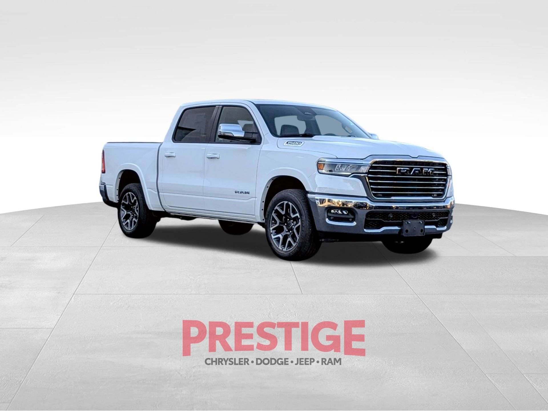 New 2026 Bright White Clear-Coat Exterior Paint RAM Laramie image 3