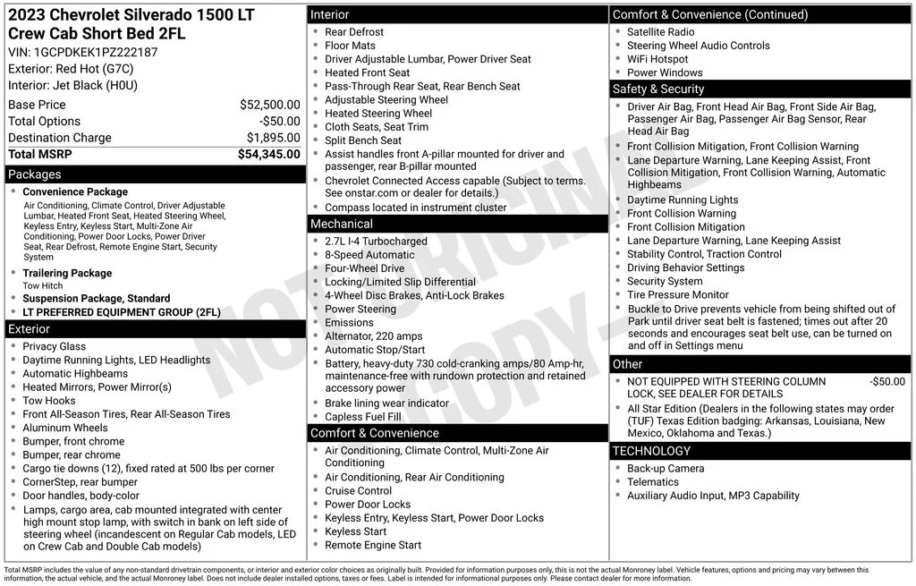 Used 2023 Red Chevrolet LT image 8