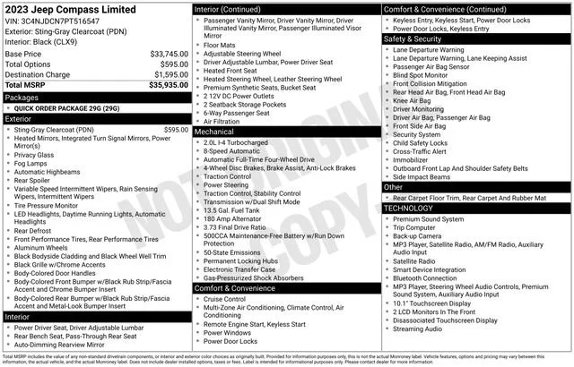 Used 2023 Gray Jeep Limited image 31