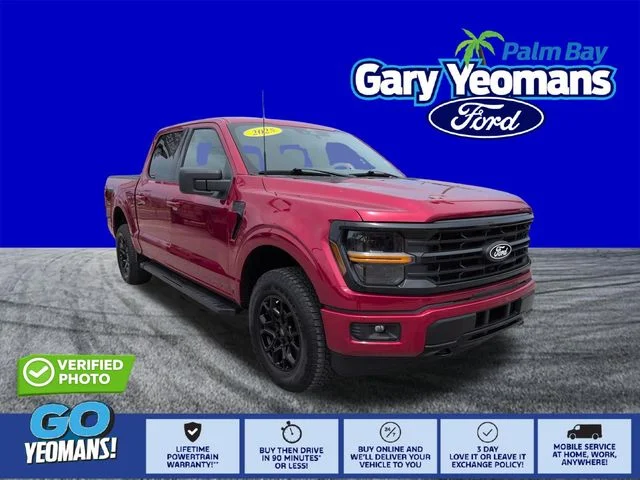 Certified Used 2025 Rapid Red Metallic Tinted Clearcoat Ford XLT image 1