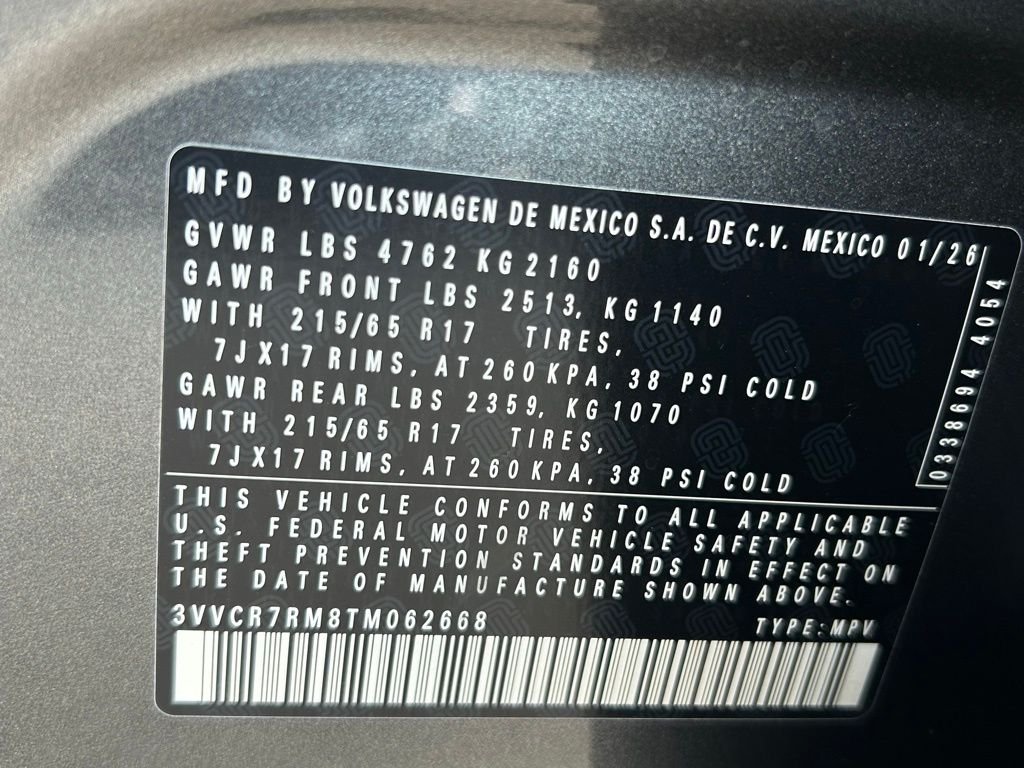 New 2026 Gray Volkswagen 2.0T S image 57