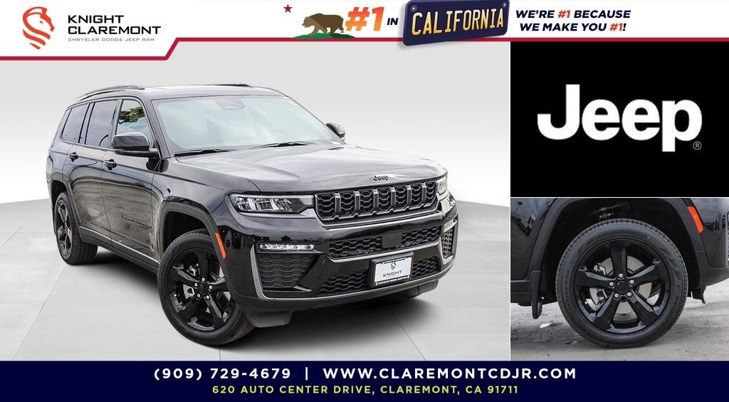 New 2026 Diamond Black Crystal Pearlcoat Jeep Limited image 1