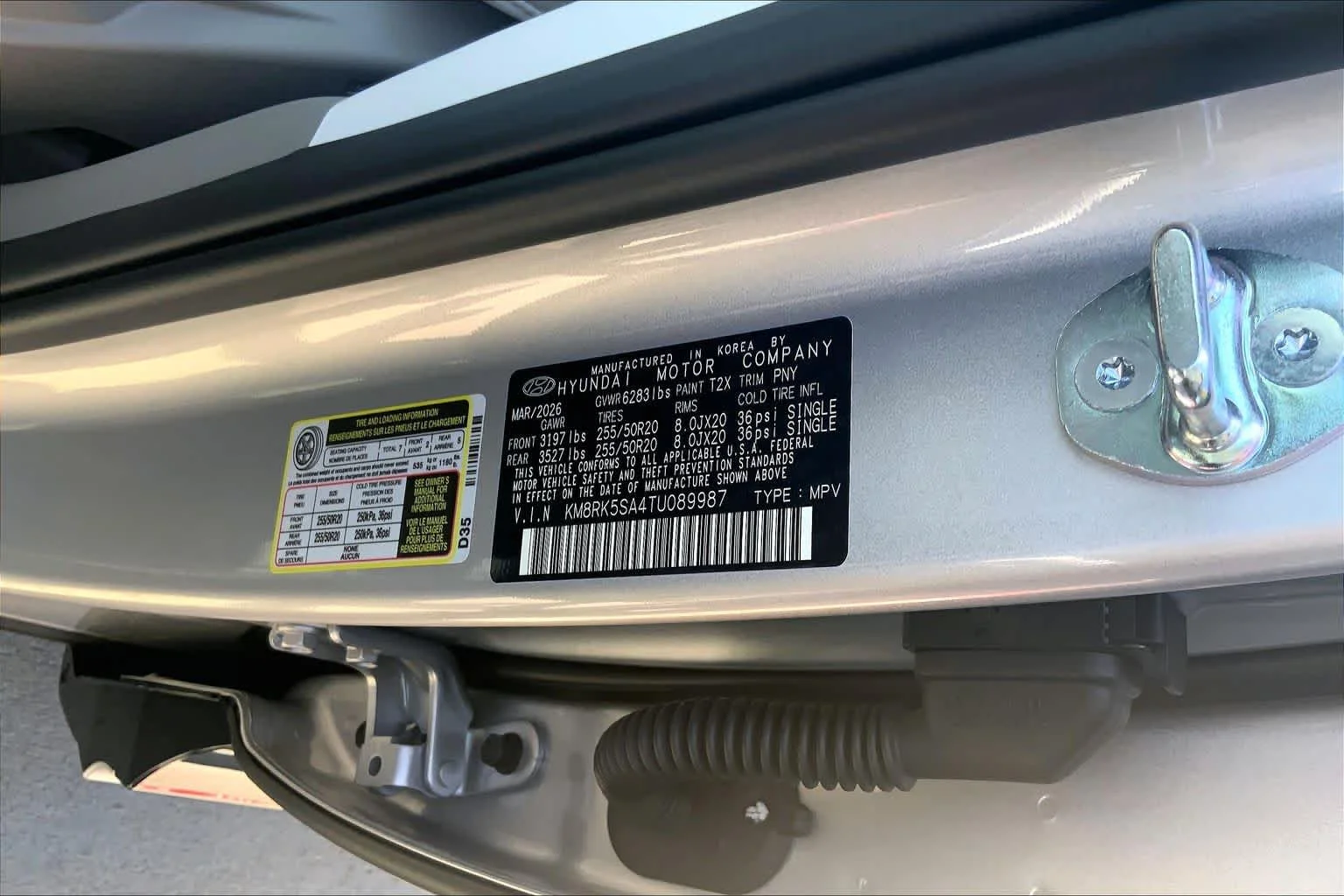 New 2026 Typhoon Silver Metallic Hyundai Limited image 19