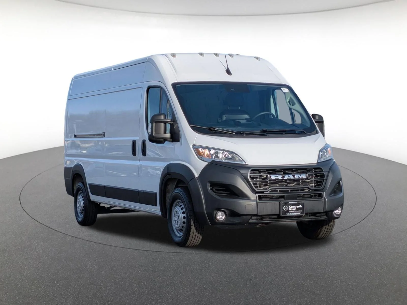 Used 2025 Bright White Clearcoat Ram High Roof image 3