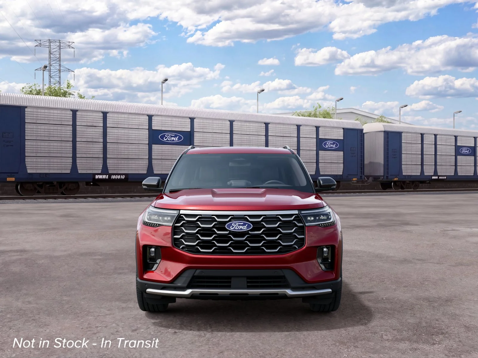 New 2027 Red Ford 4DR 4WD PLTNM image 3