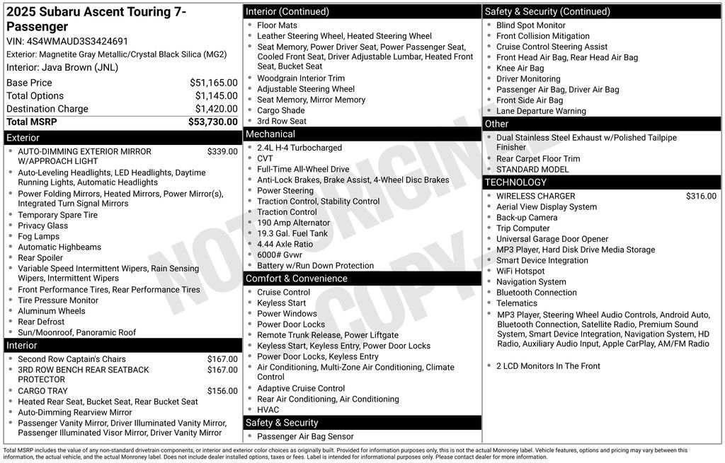 Used 2025 Gray Subaru Touring image 29