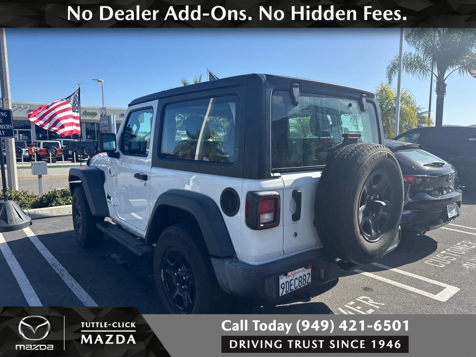 Used 2022 Bright White Clearcoat Jeep Sport image 4