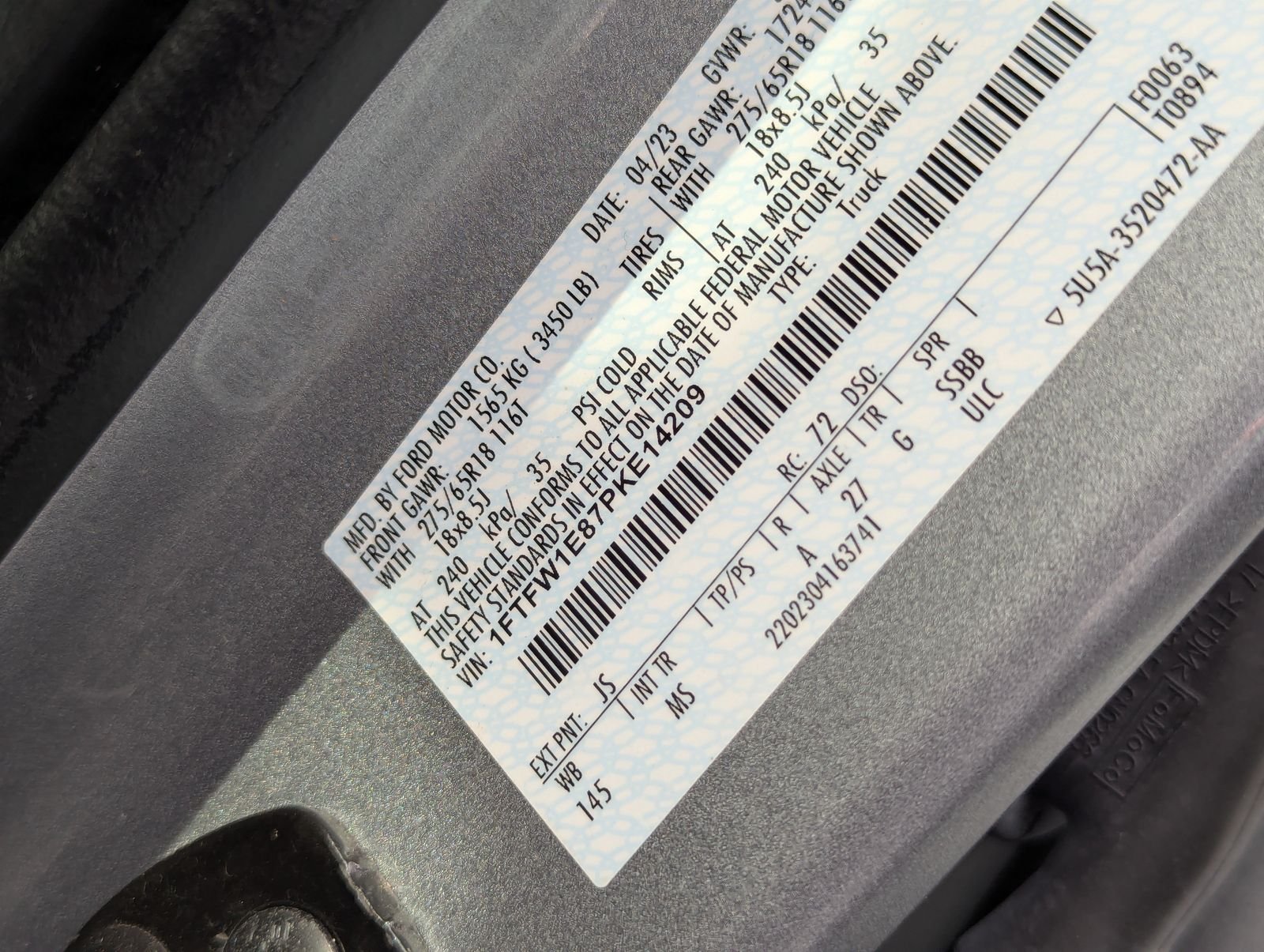 Used 2023 Silver Metallic Ford XLT image 41