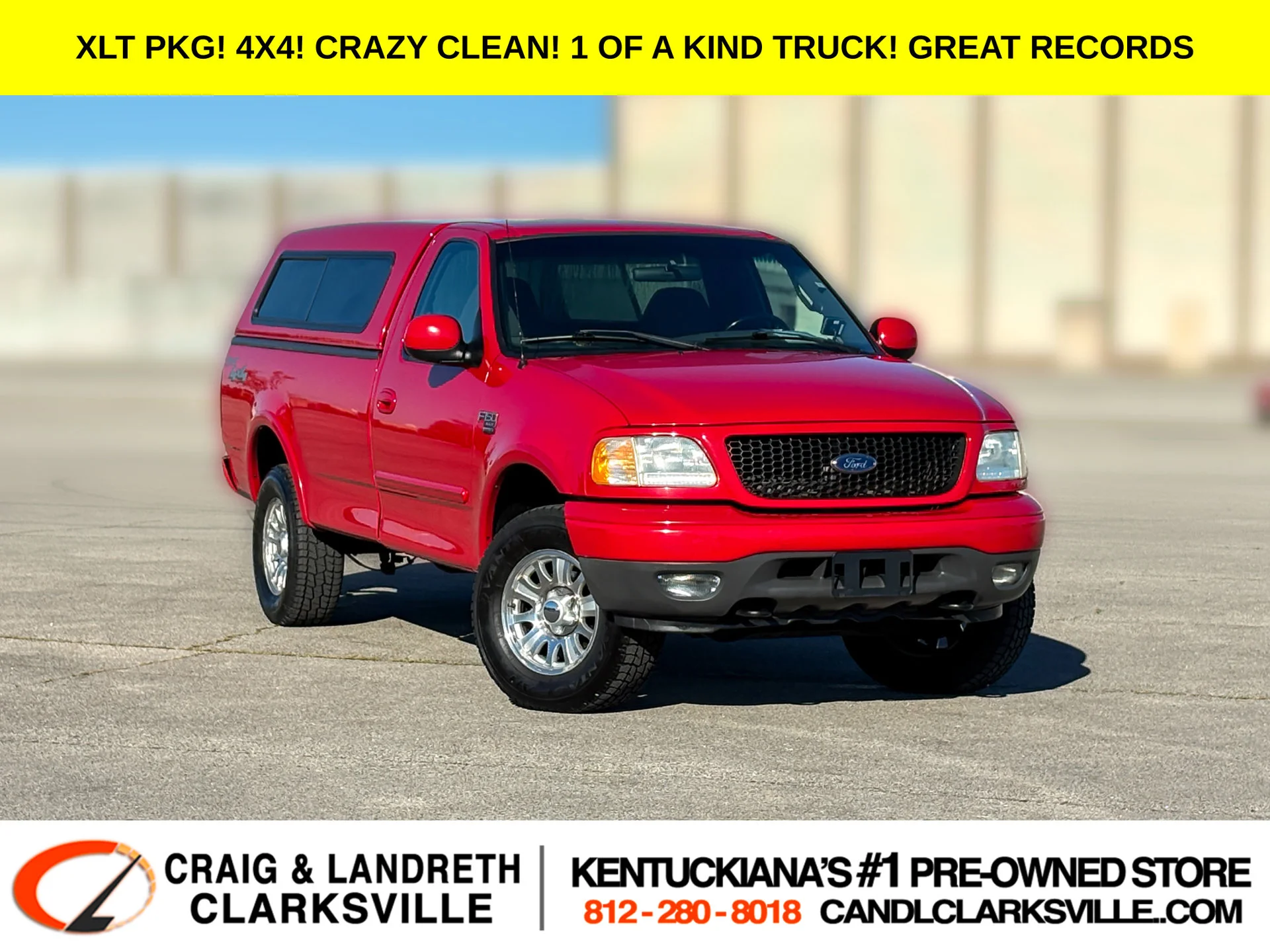 Used 2002 Red Ford XLT image 1