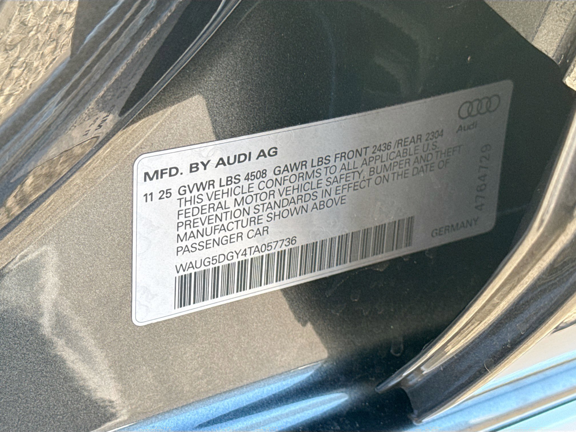 New 2026 Daytona Gray Pearl Effect Audi  image 41