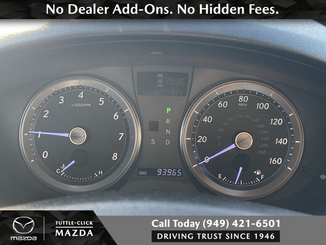 Used 2012 TUNGSTEN PEARL Lexus 4DR SDN image 6