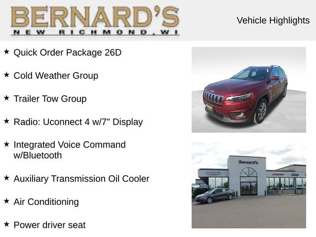 Used 2019 Jeep Cherokee Latitude Plus with VIN 1C4PJMLX4KD112727 for sale in New Richmond, WI
