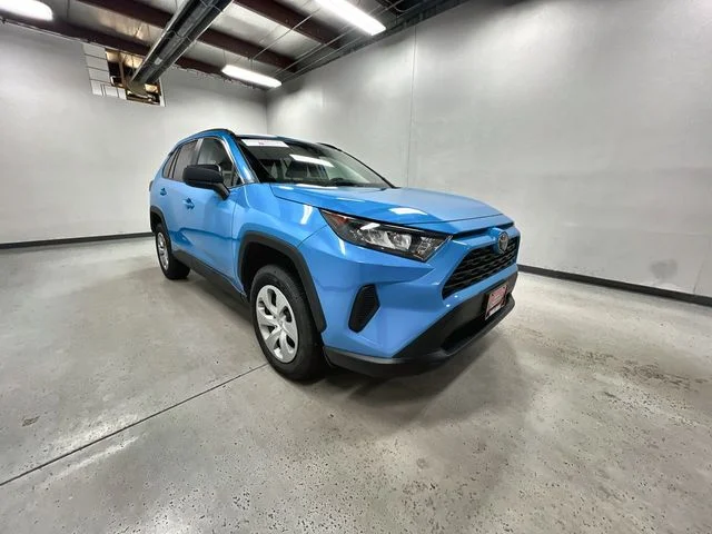 Certified Used 2021 Blue Toyota LE image 2