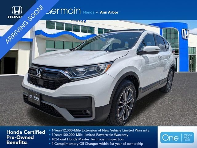Certified Used 2022 Platinum White Pearl Honda EX image 1