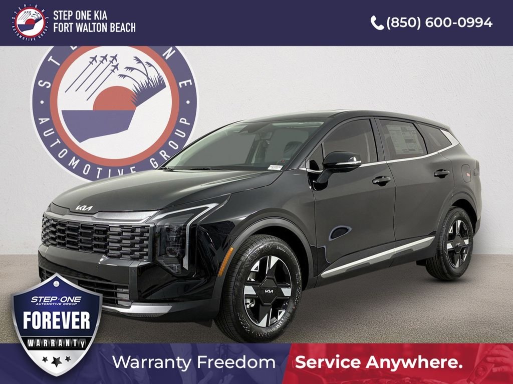 New 2026 Ebony Black Kia LX image 1