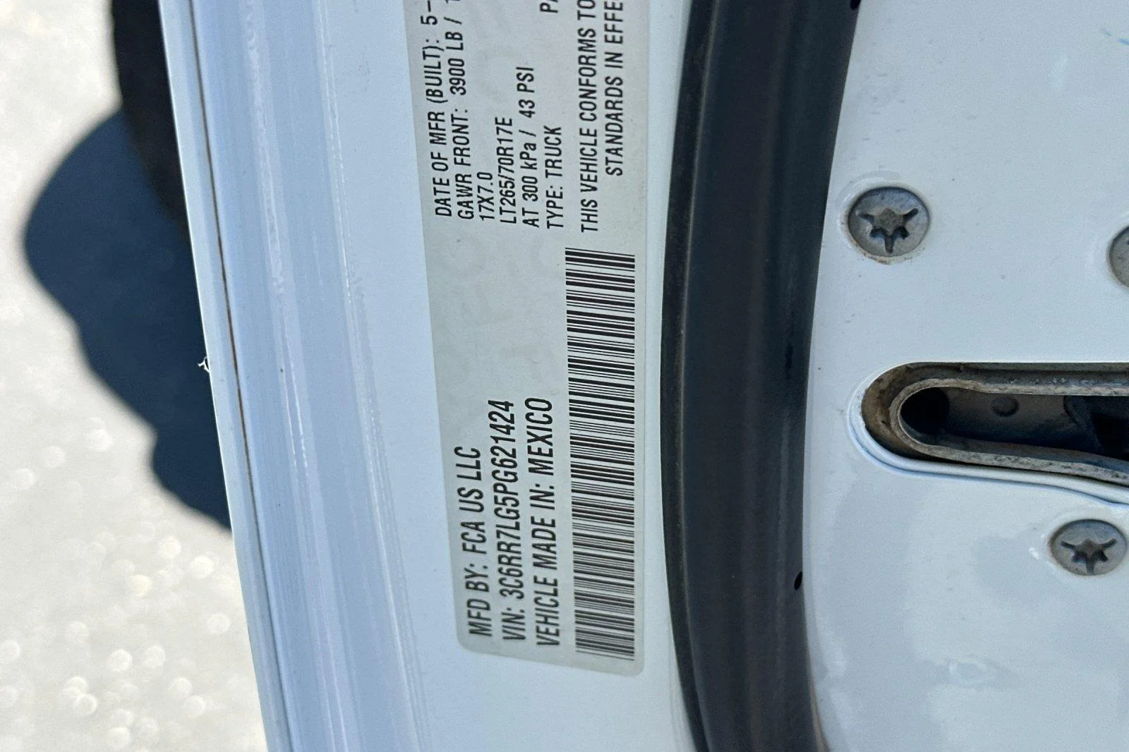 Used 2023 Bright White Clearcoat Ram SLT image 27