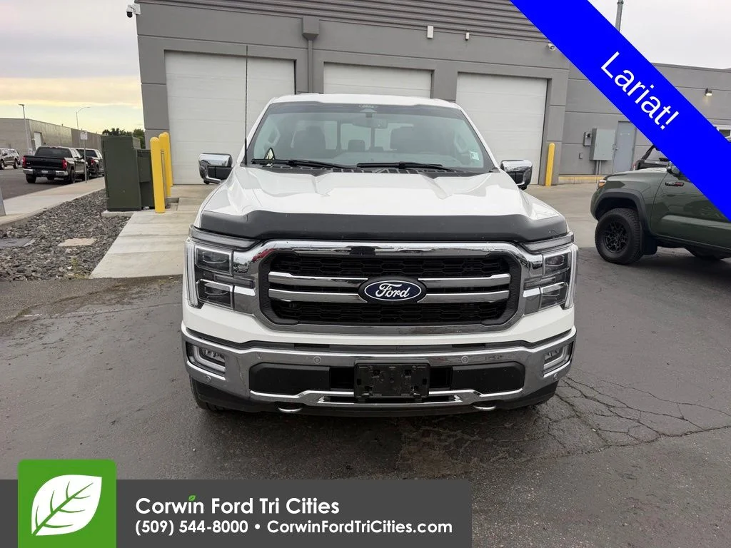 Certified Used 2024 White Metallic Ford Lariat image 3