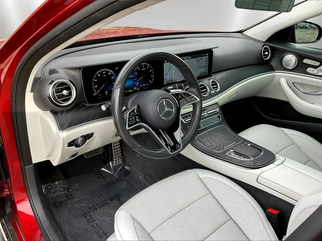 Used 2021 designo Cardinal Red Metallic Mercedes-Benz E 450 image 17