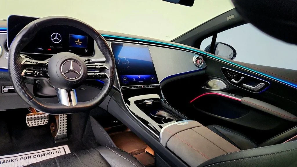 Used 2023 MANUFAKTUR Selenite Gray Magno Mercedes-Benz EQS 450+ Sedan w/ AMG® Line & Exclusive Trim Pkgs image 12