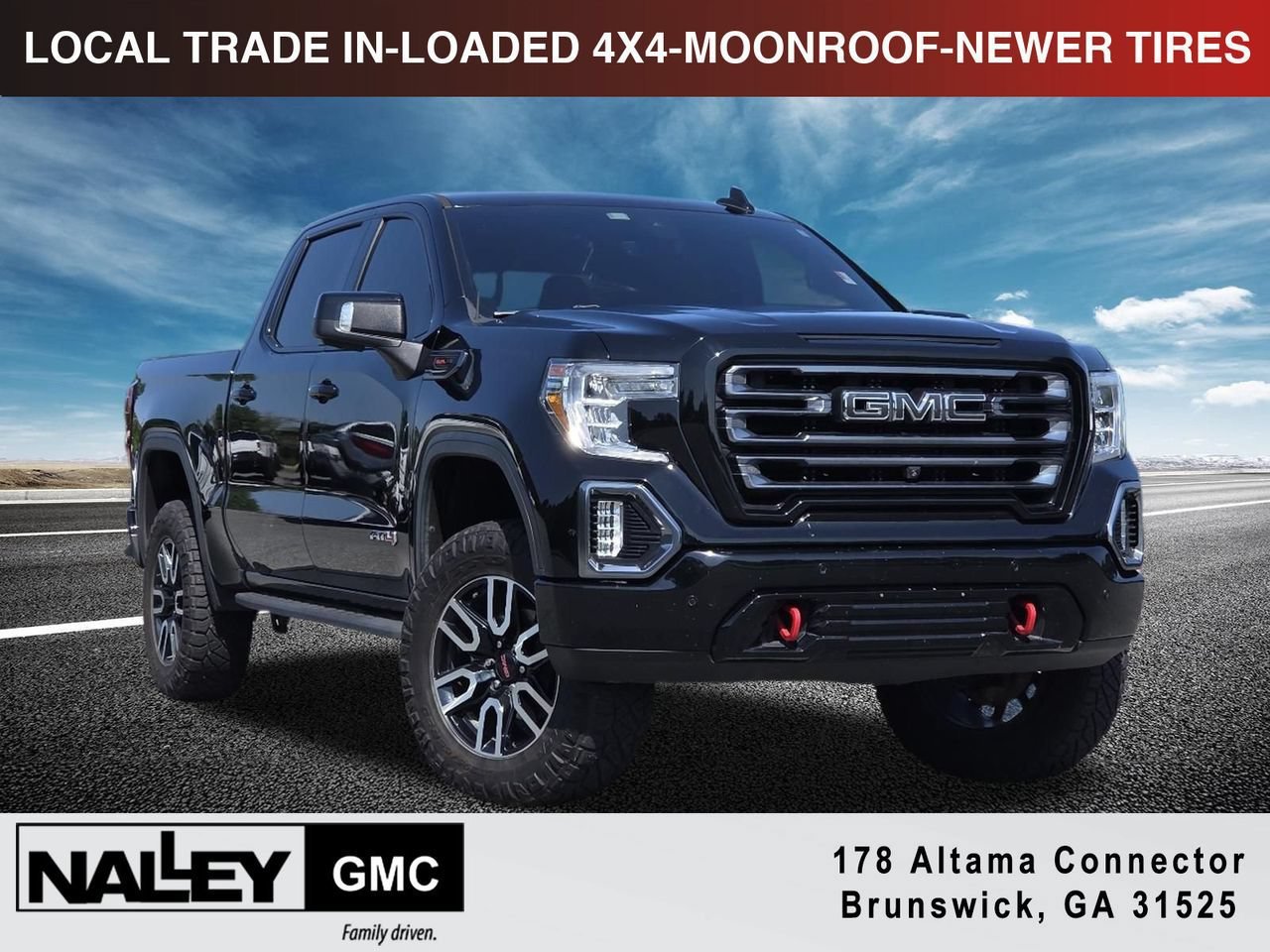 Used 2021 ONYX BLACK GMC AT4 image 1