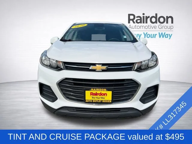 Used 2020 Chevrolet Trax LS with VIN 3GNCJKSB2LL317345 for sale in Burien, WA