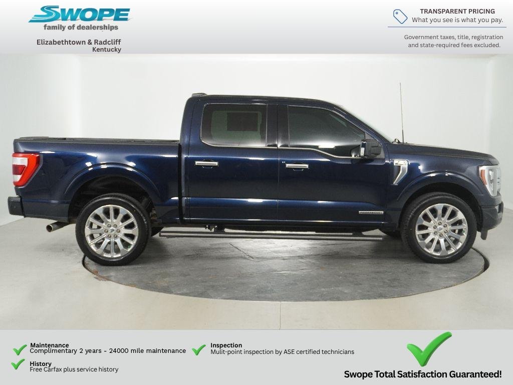 Used 2023 Antimatter Blue Metallic Ford Limited image 3