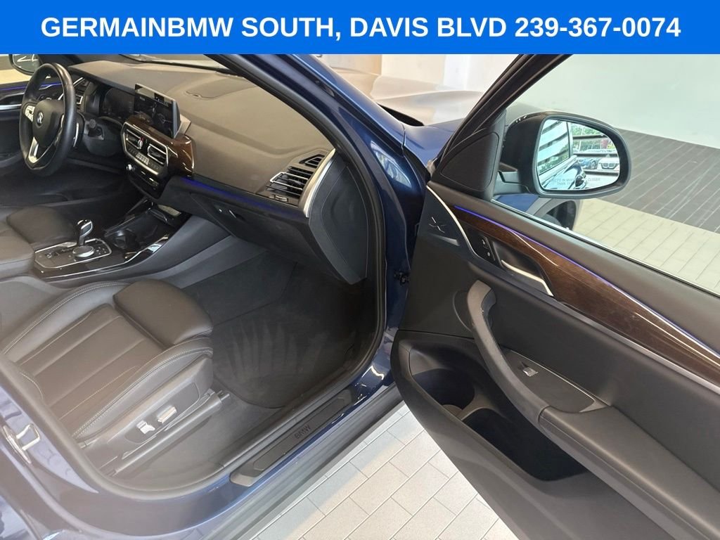 Certified Used 2022 Blue Metallic BMW sDrive30i image 25