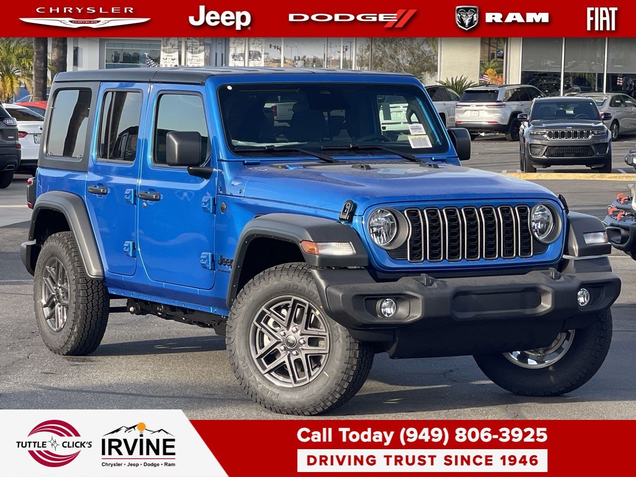 New 2026 Hydro Blue Pearlcoat Jeep Sport S image 1