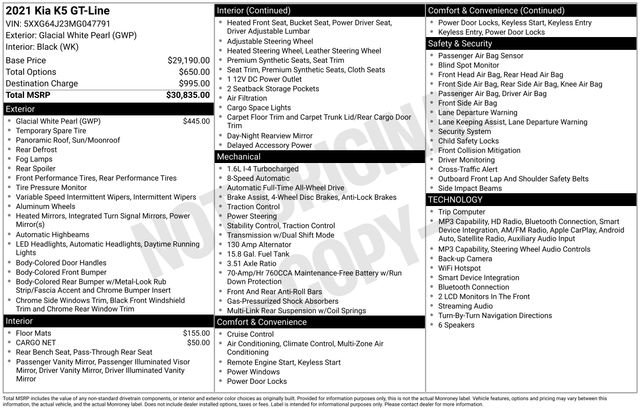 Used 2021 White Kia GT-Line image 12