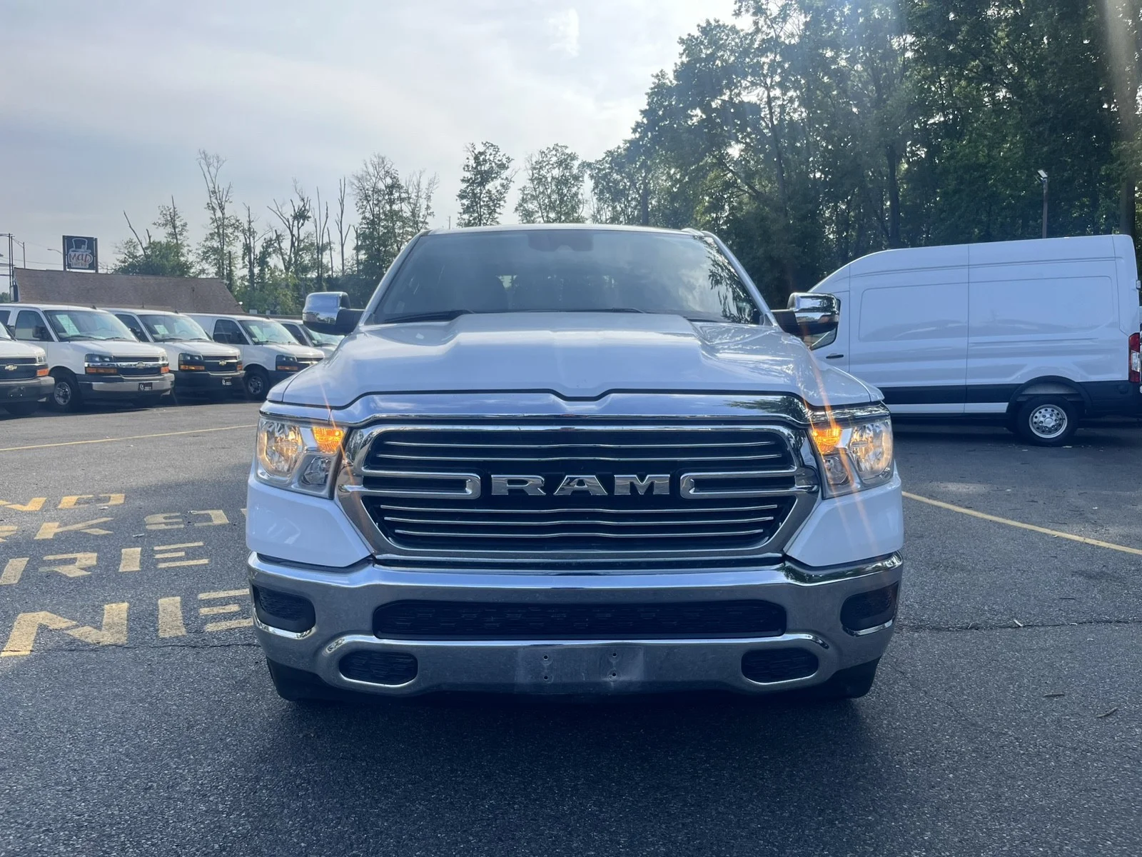 Used 2024 Ivory White Tri-Coat Pearlcoat Ram Laramie image 2