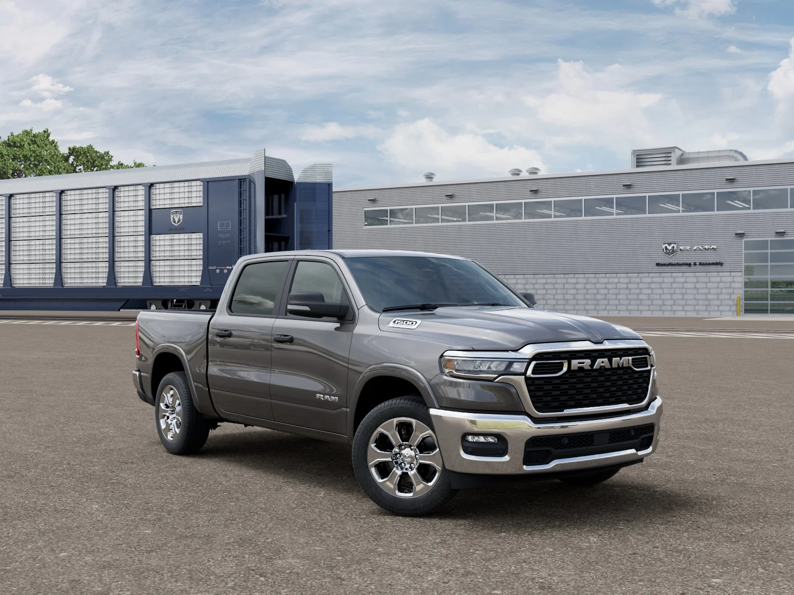 New 2027 Granite Crystal Metallic Clear-Coat Exterior Paint RAM Big Horn/Lone Star image 5