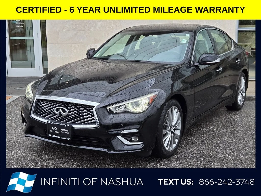 Certified Used 2023 Black INFINITI LUXE image 1