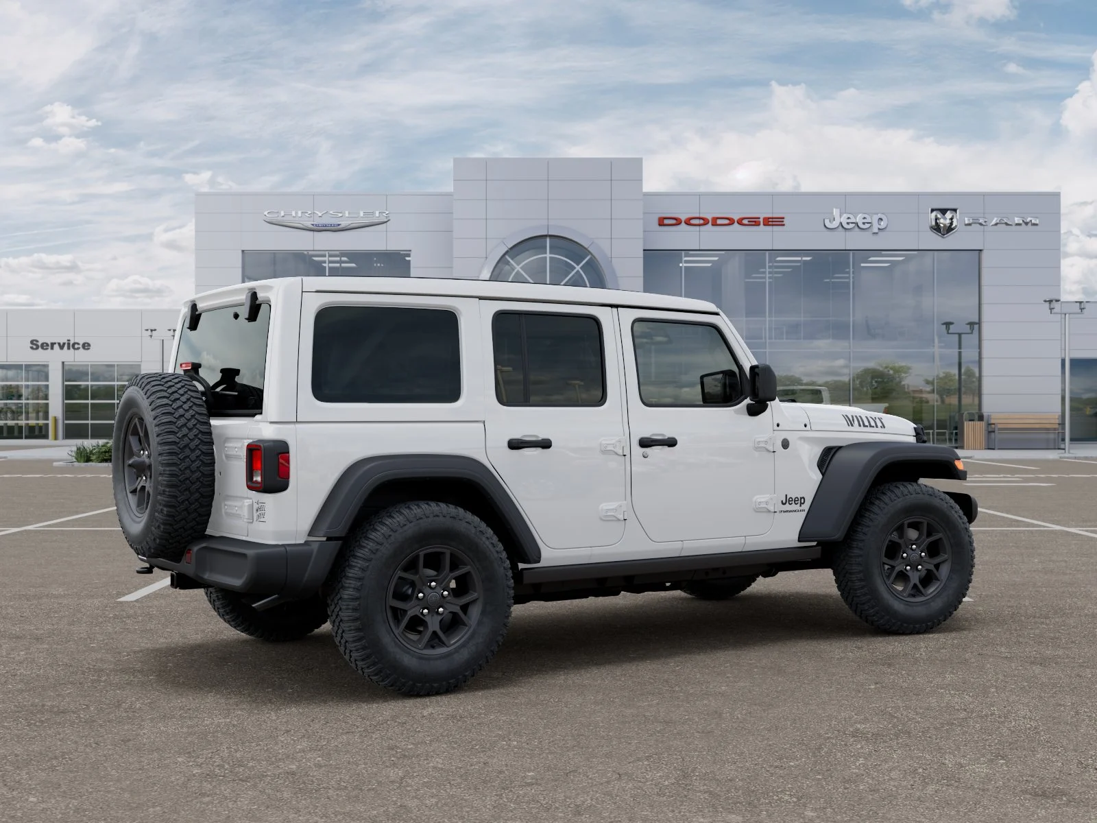 New 2026 Bright White Clear-Coat Exterior Paint Jeep Willys image 46