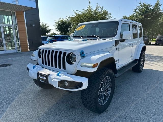 Used 2022 White Jeep Unlimited Sahara 4xe image 2