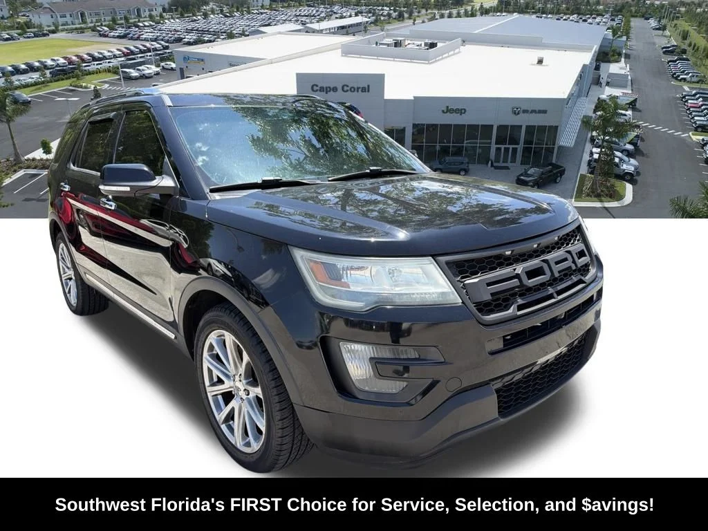 Used 2016 Ford Explorer Limited with VIN 1FM5K8F89GGB43151 for sale in Cape Coral, FL