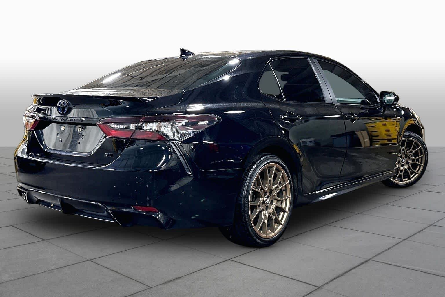 Used 2024 Midnight Black Metallic Toyota Hybrid SE Nightshade image 13