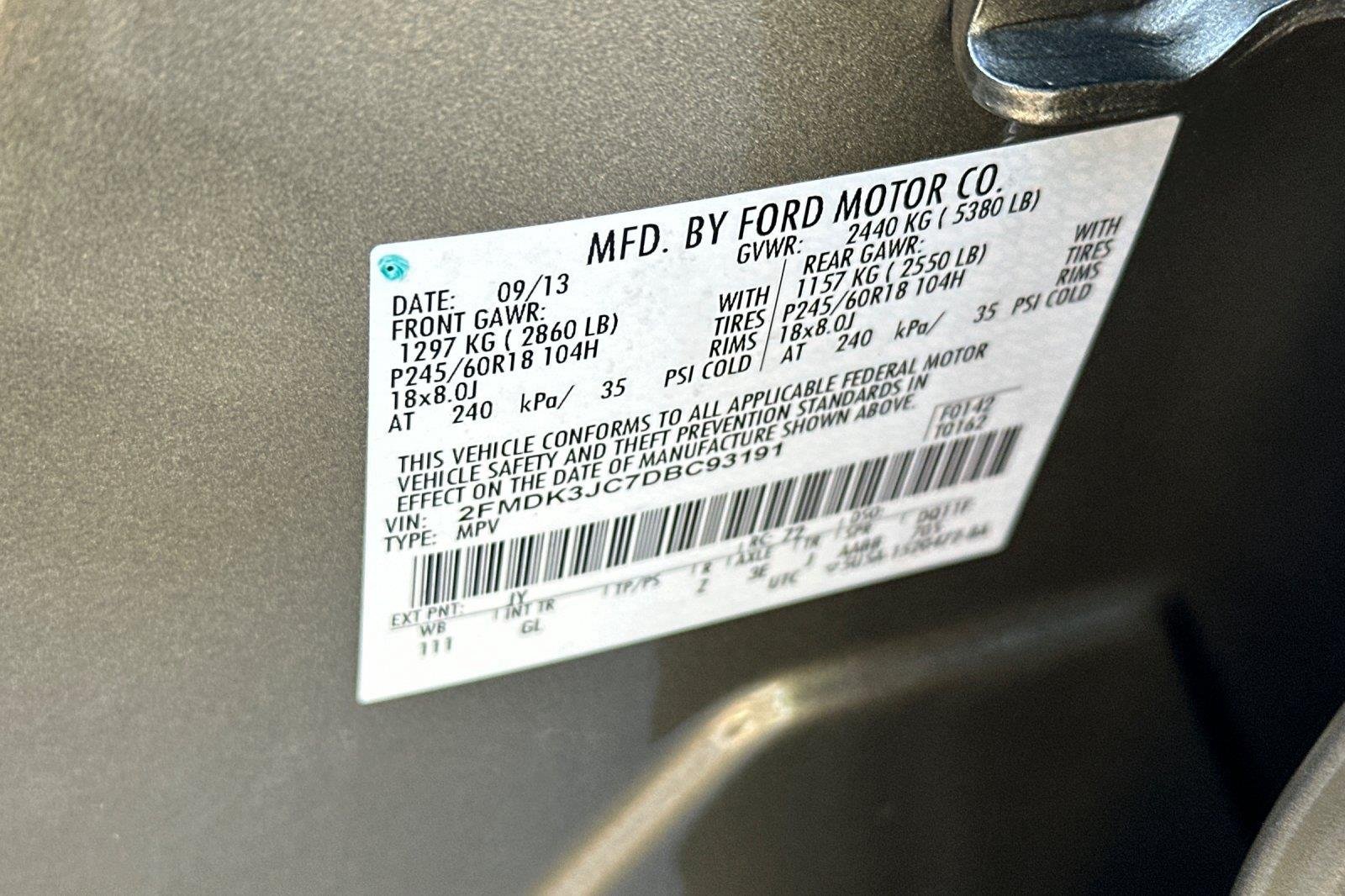 Used 2013 Ginger Ale Metallic Ford SEL image 25