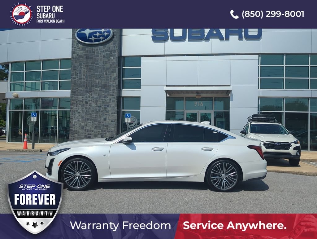 Used 2023 White Cadillac Premium Luxury image 4