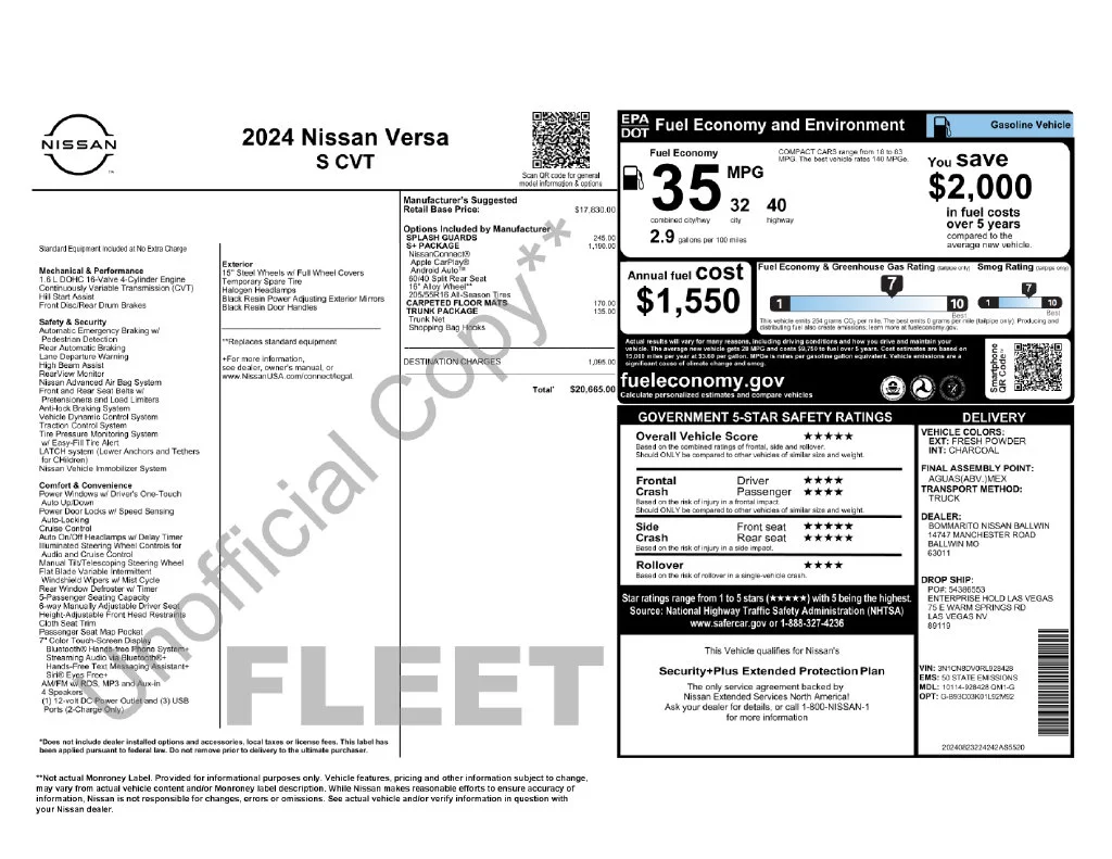 Used 2024 White Nissan 1.6 S image 6