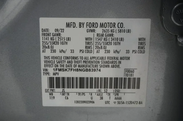 Used 2022 SILVER Ford Limited image 41