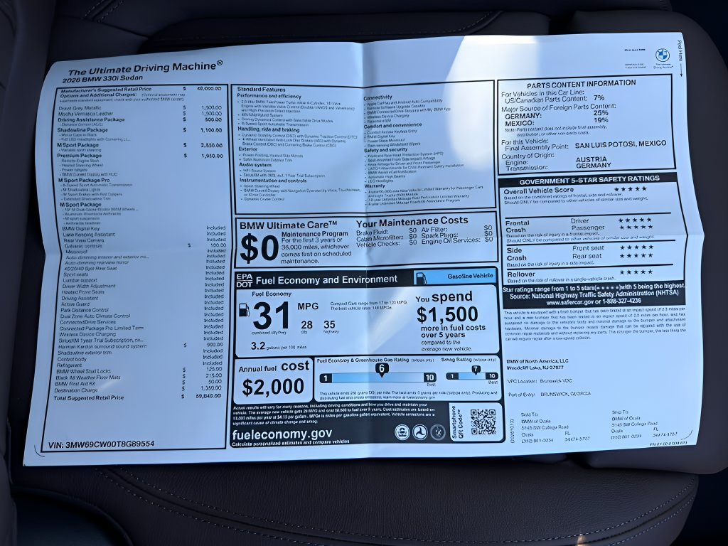 New 2026 Dravit Grey Metallic BMW 330i image 24
