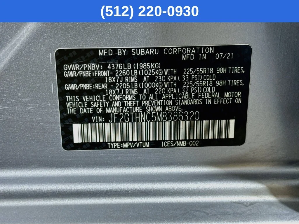 Certified Used 2021 Silver Subaru Limited image 41